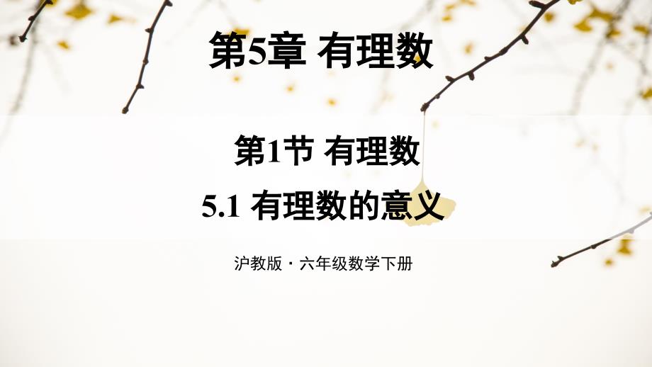 有理数的意义ppt课件2020-2021学年沪教版（上海）六年级数学下册_第1页