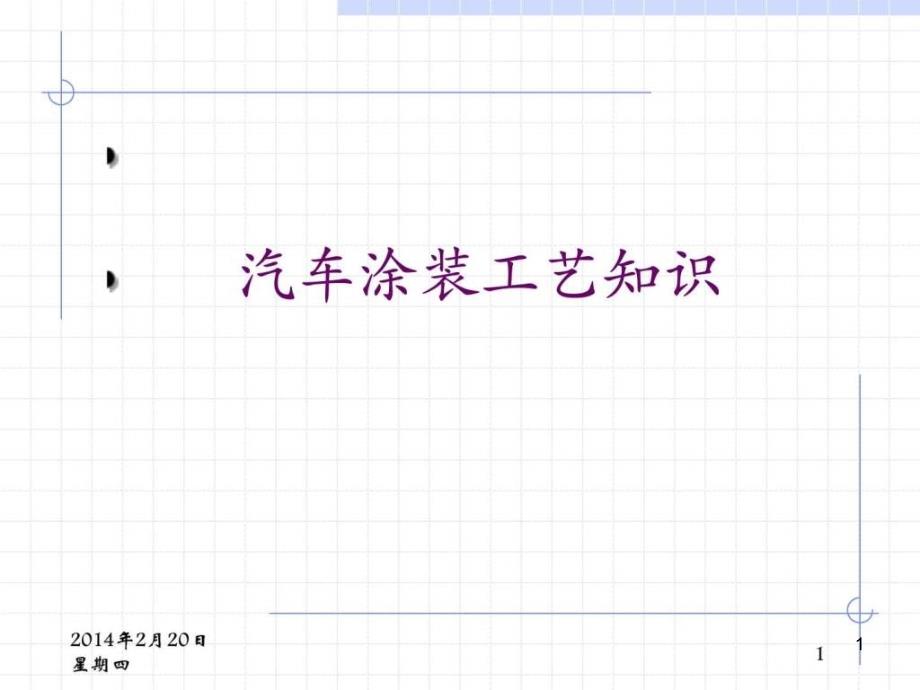 汽车涂装工艺技术课件_第1页