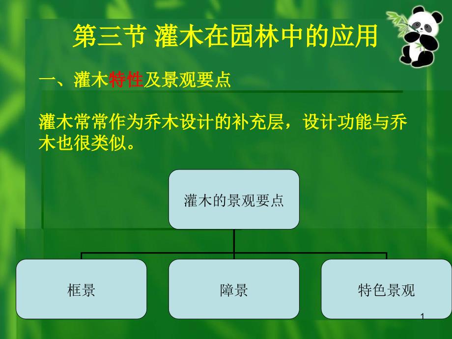 灌木在园林中的应用课件_第1页