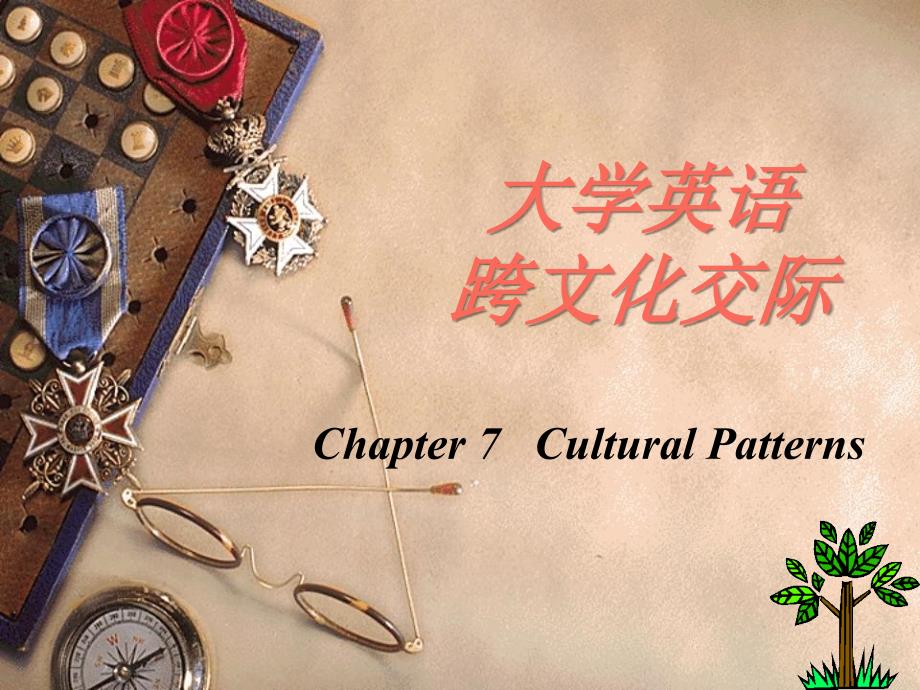 大学英语跨文化交际chapter7 Cultural Patterns_第1页