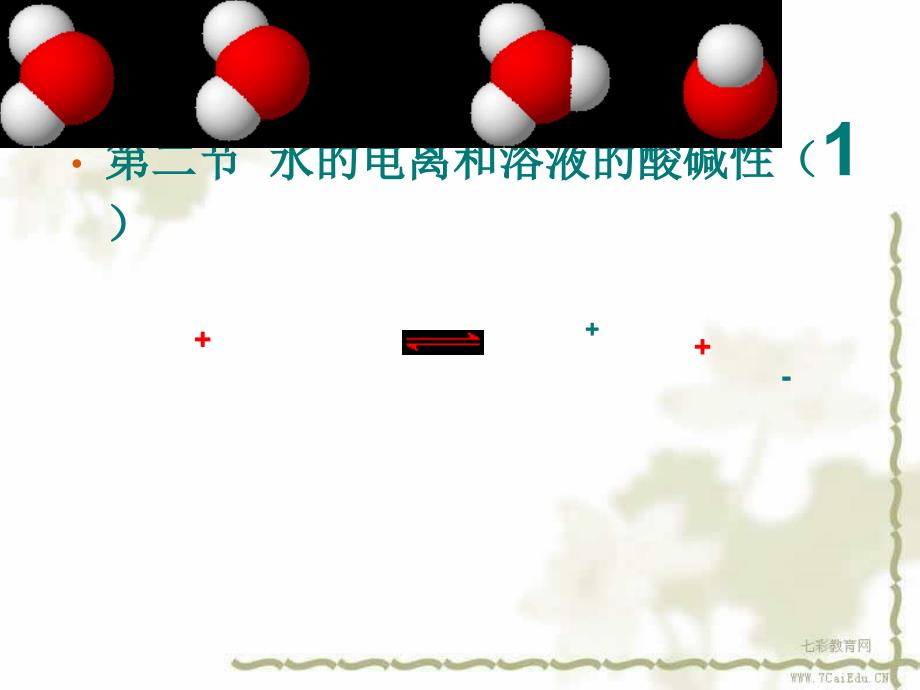 化学选修ⅳ人教新课标3.2水的电离和溶液的酸碱性ppt课件_第1页