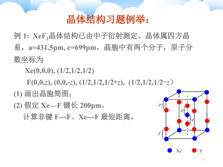 晶体的结构举例(奥赛)课件_第1页