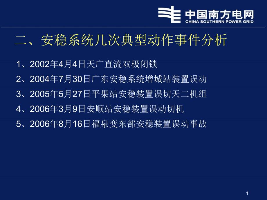 南方电网安自装置典型动作情况分析课件_第1页