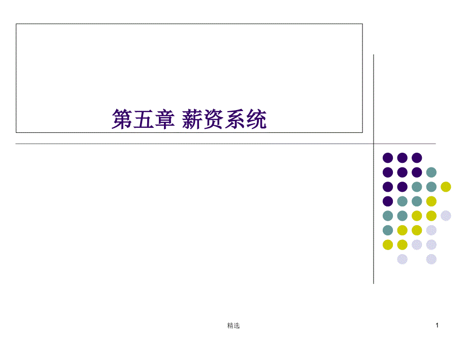 新版薪资系统ppt课件_第1页