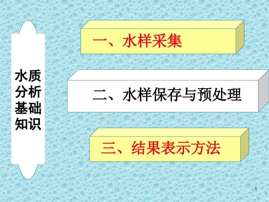 水质分析基础知识课件_第1页