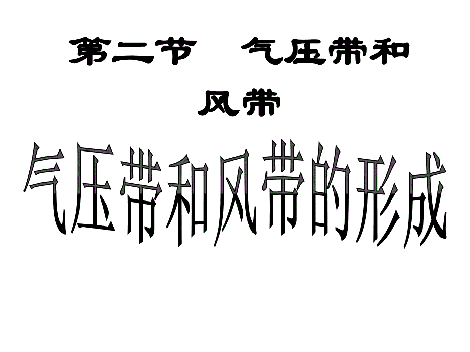 气压带和风带-三圈环流(带Flash动画)课件_第1页