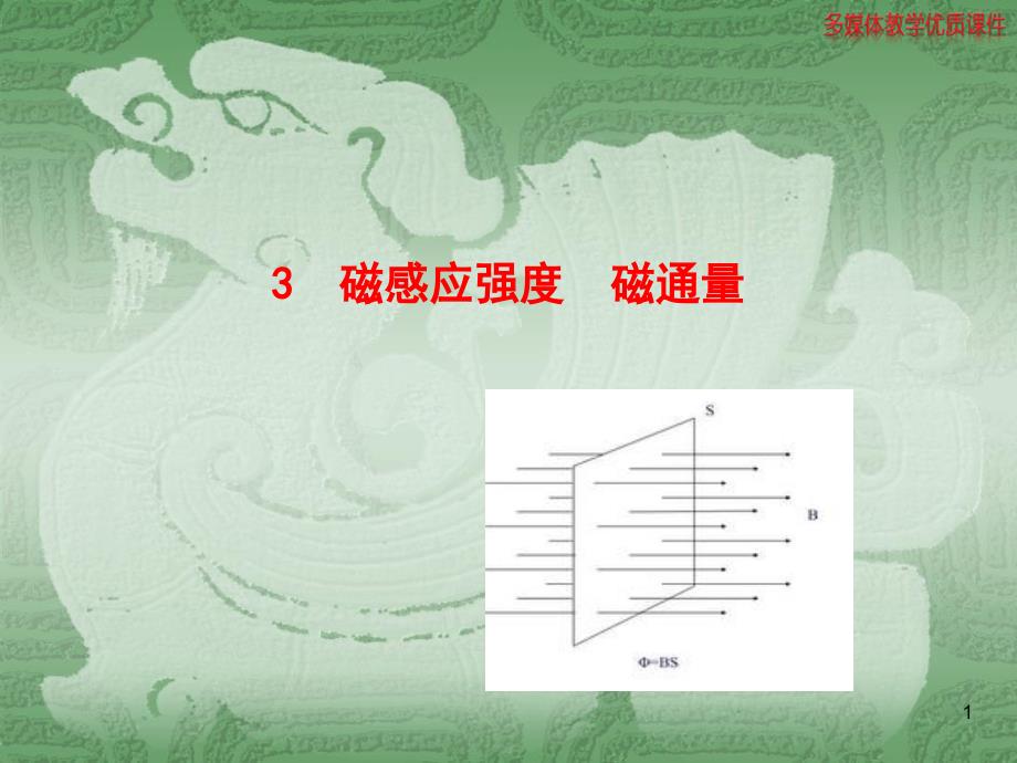 教科版高中物理选修3-1-3-磁感应强度磁通量ppt课件_第1页