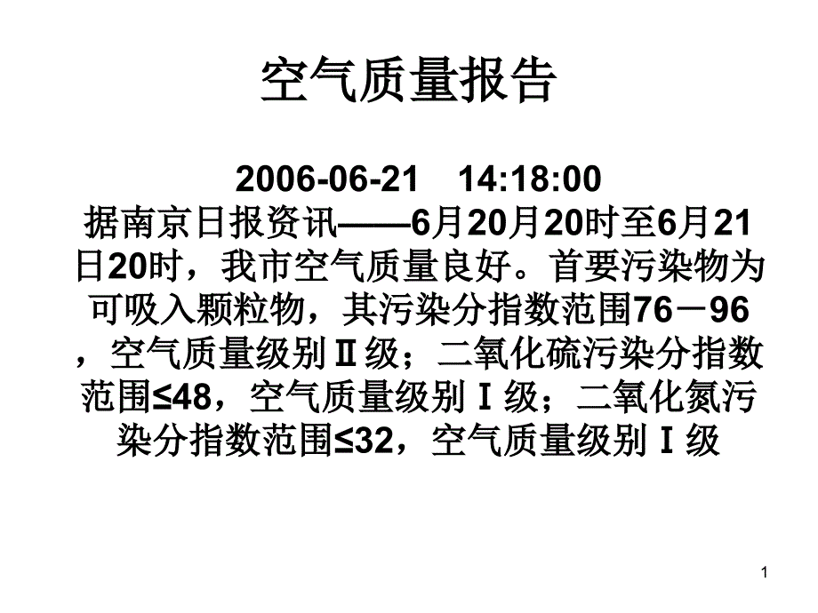 空气质量报告课件_第1页