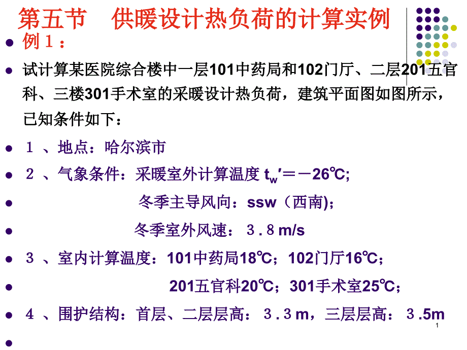 热负荷计算例题课件_第1页