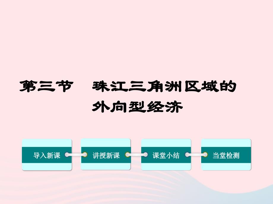 第三节--珠江三角洲区域的外向型经济ppt课件_第1页