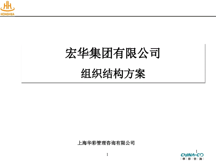 某某集团有限公司组织结构方案课件_第1页