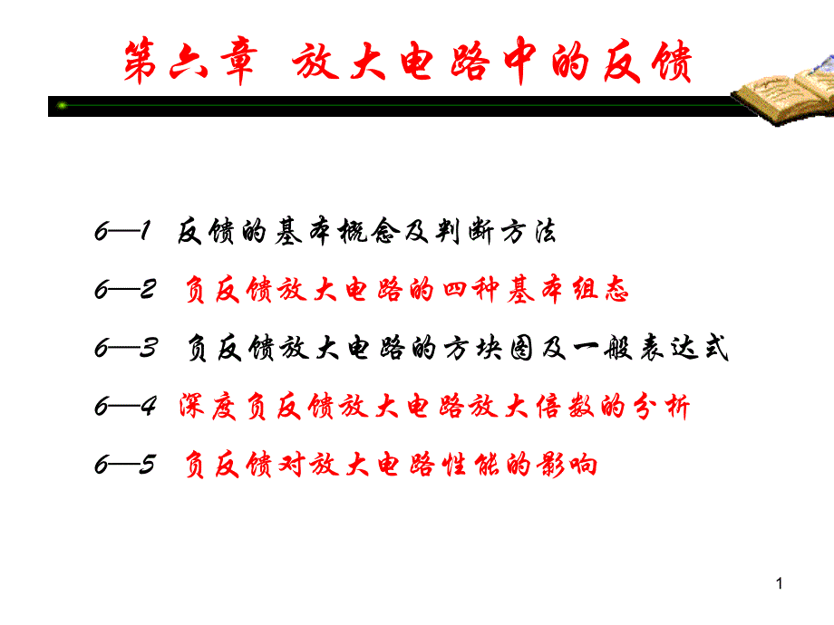 放大电路种的反馈课件_第1页