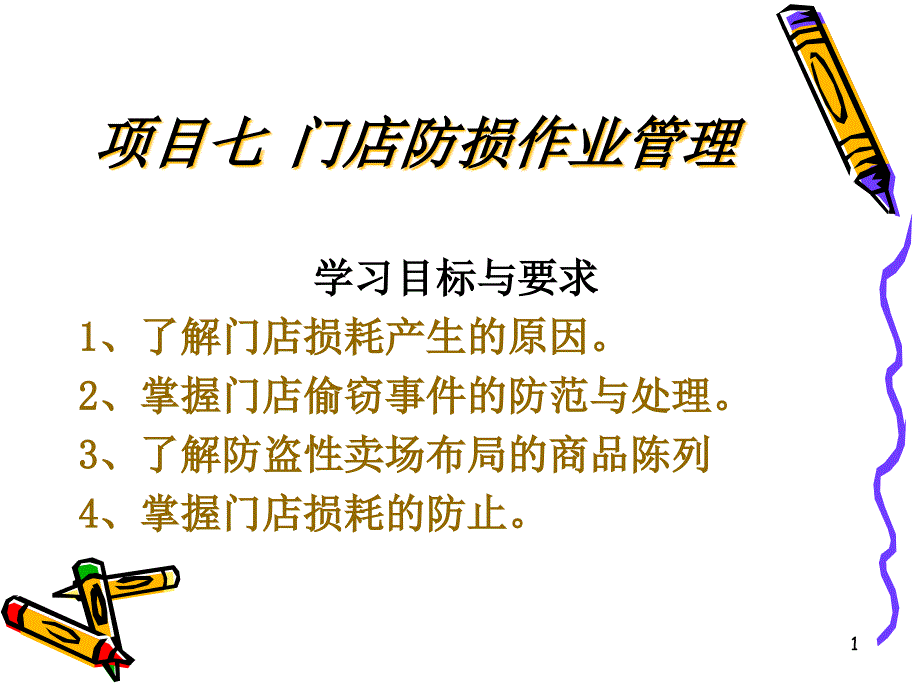 门店防损作业管理课件_第1页