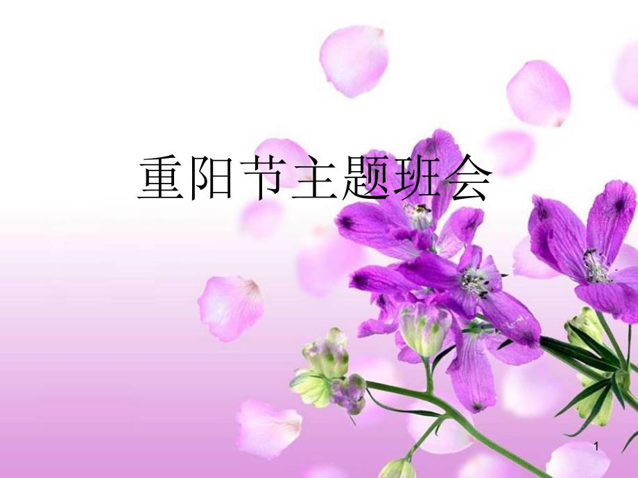 重阳节-主题班会课件_第1页