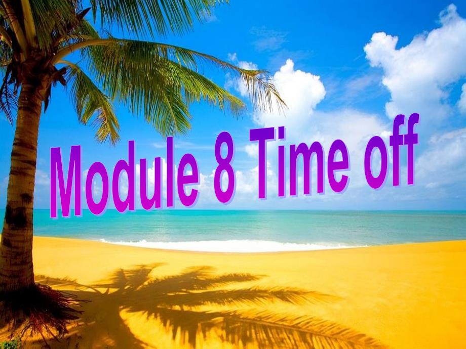 新外研版八年级下Module8-Time-off-Unit1_第1页