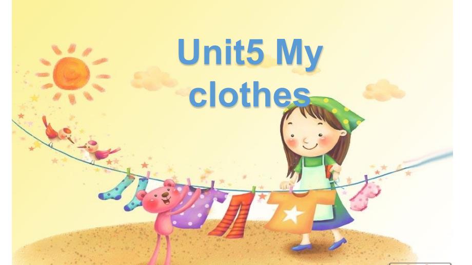 新版PEP小学四年级英语下册unit5-my-clothes课件_第1页