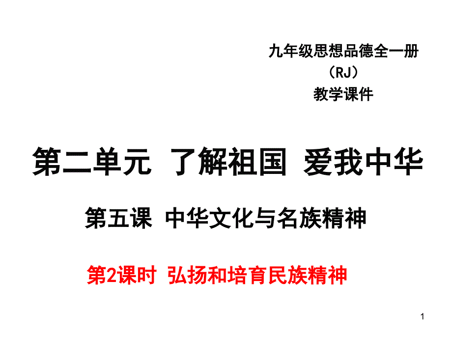 弘扬和培育民族精神课件29-人教版_第1页