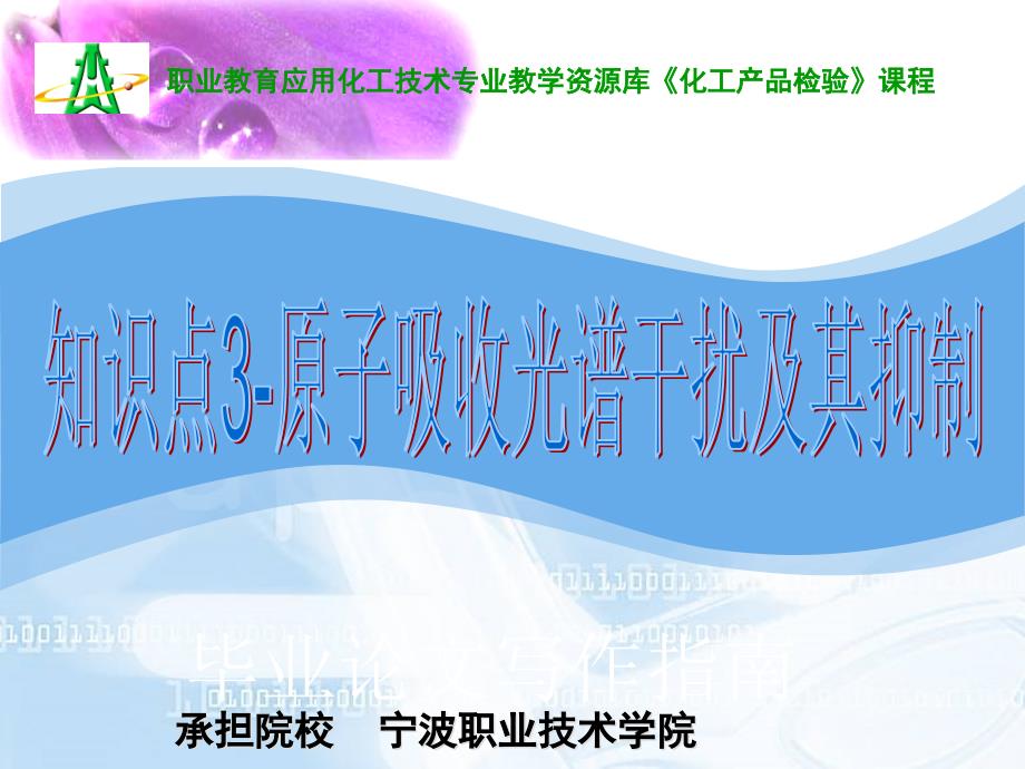 知识点3原子吸收光谱干扰及其抑制课件_第1页