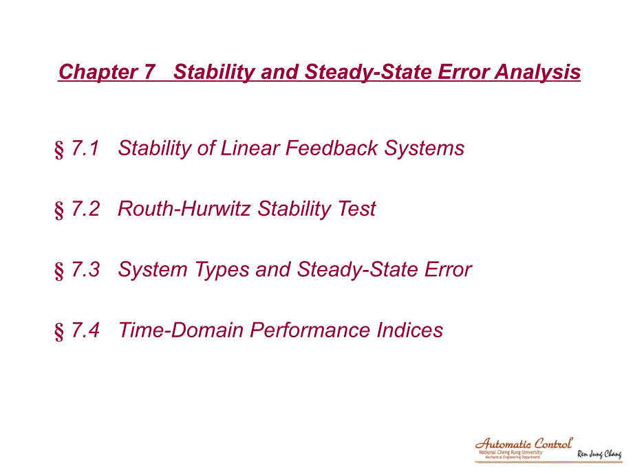 Chapter5DynamicsandRegulationofLow-orderSystems5章动态和低阶系统的调节_第1页