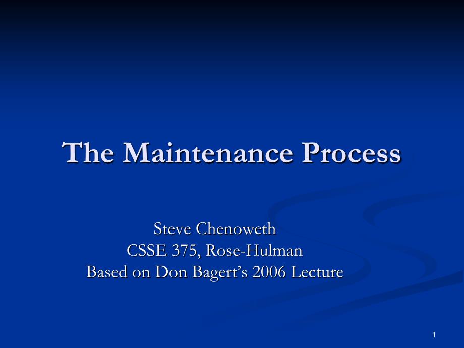 MaintenanceProcess-Rose-Hulman维修过程-罗斯-霍曼_第1页