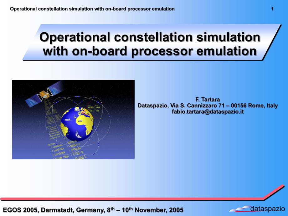 Operationalconstellationsimulationwithon-boardprocessor与主板上的处理器运行的卫星星座仿真_第1页