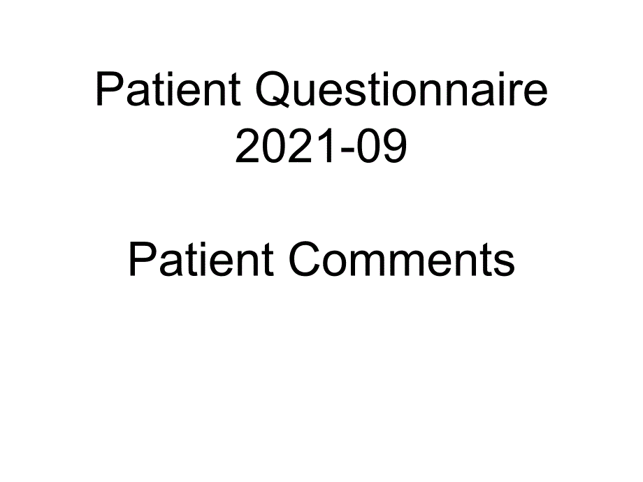 Patientcomments-09-MarpleCottageSurgery病人的意见-09赛季Marple平房手术_第1页