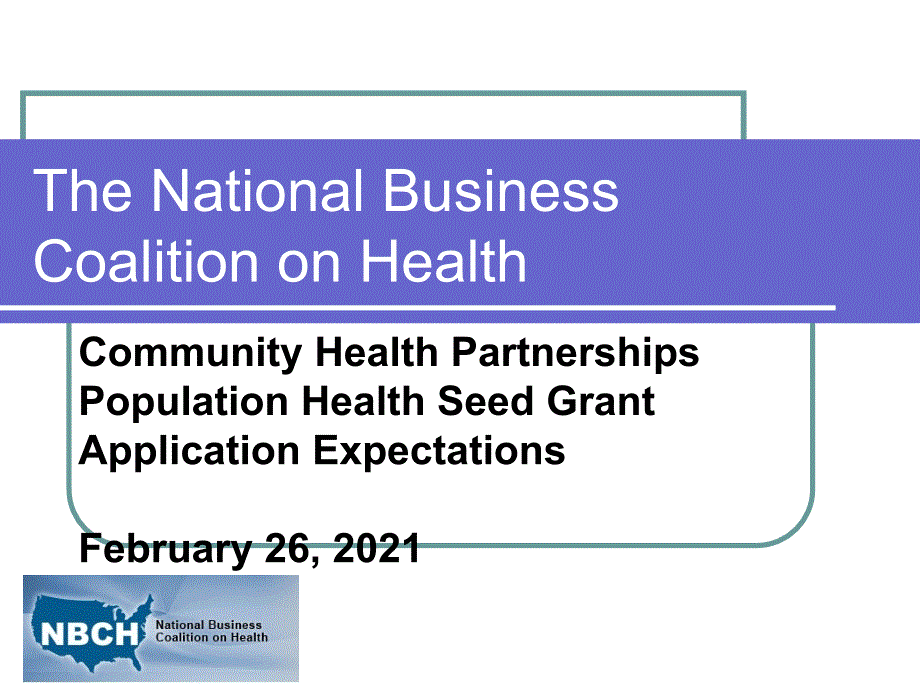 TheNationalBusinessCoalitiononHealth国家健康商业联盟_第1页