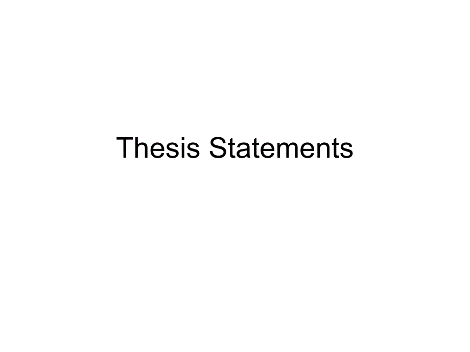 ThesisStatements-Home-ClassroomManagement论文陈述家庭课堂管理_第1页