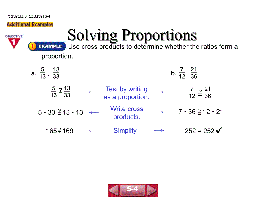 SolvingProportions(5-4)解决比例（5-4）_第1页