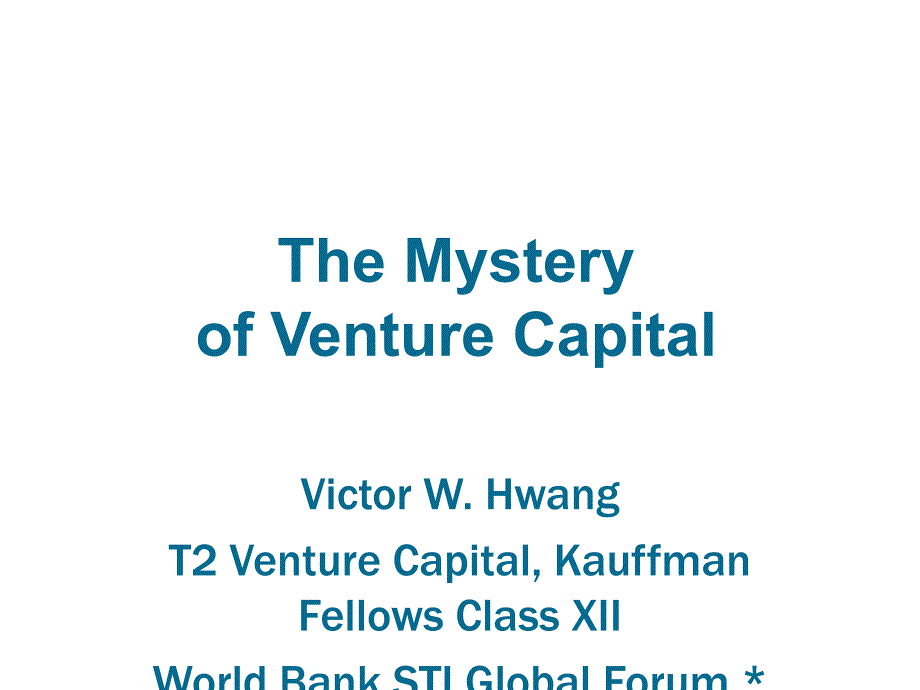 TheMysteryofVentureCapital-WorldBank风险资本-神秘世界银行_第1页