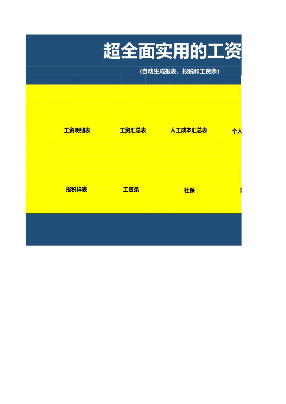 （绩效考核模板）超全面实用的工资表_第1页