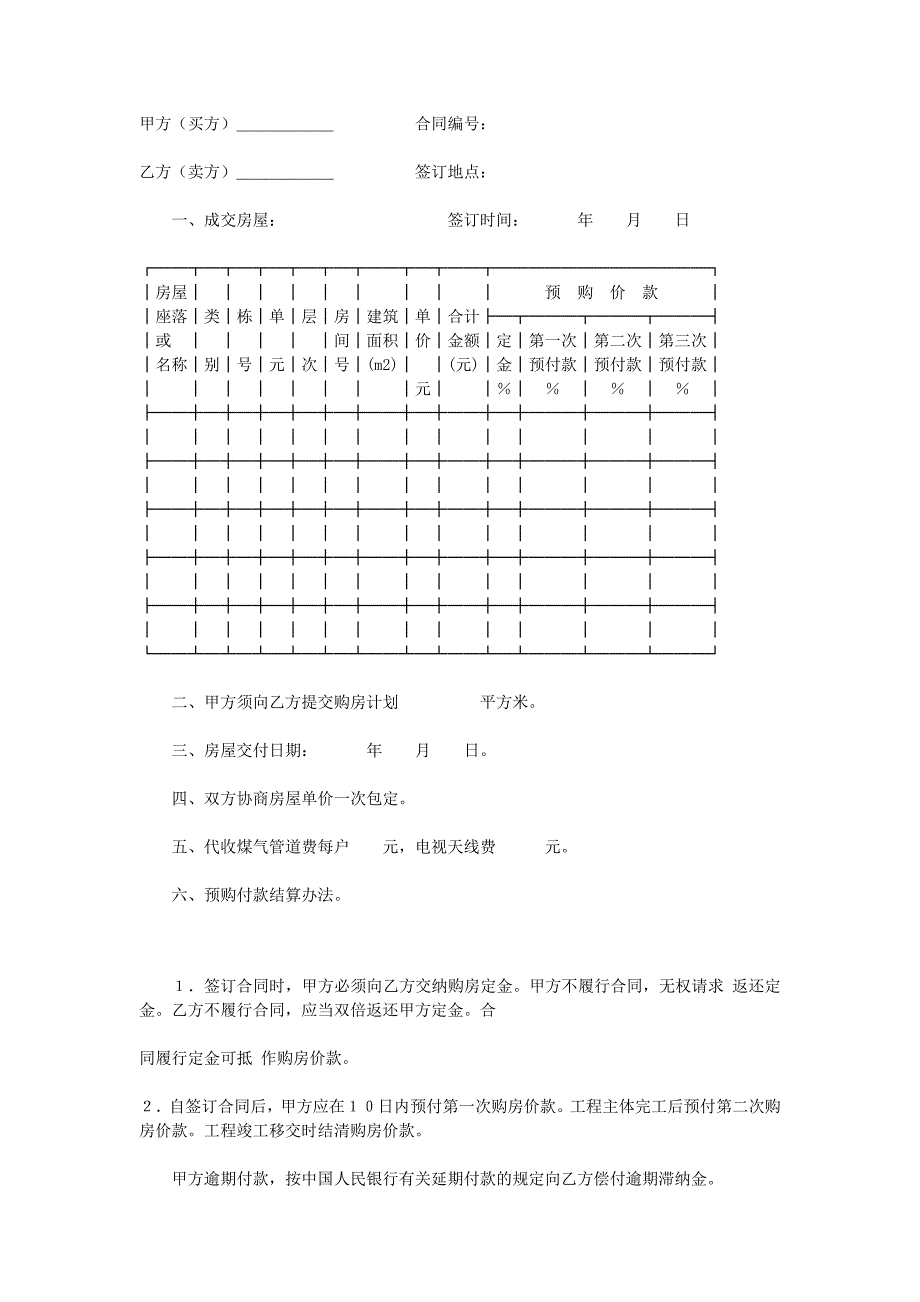 商品房購(gòu)銷合同_第1頁(yè)