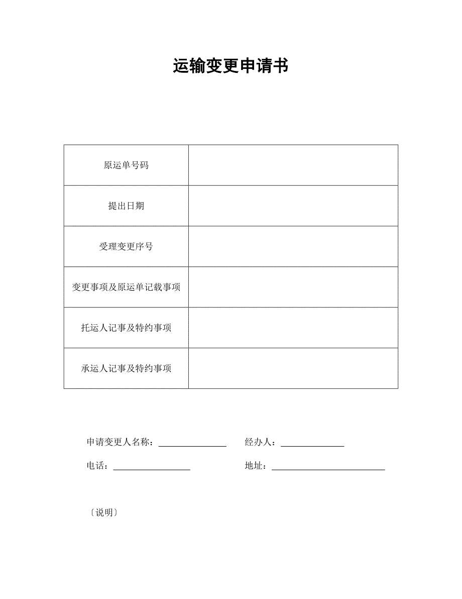 運(yùn)輸變更申請(qǐng)書_第1頁(yè)