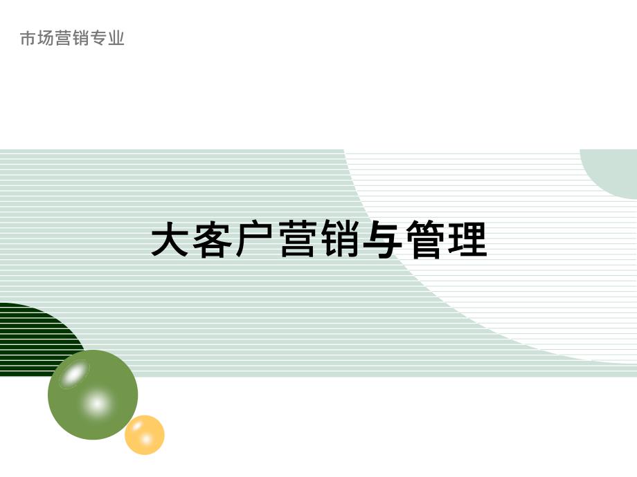 大客户营销与管理（电信营销类）第5章大客户营销策略_第1页