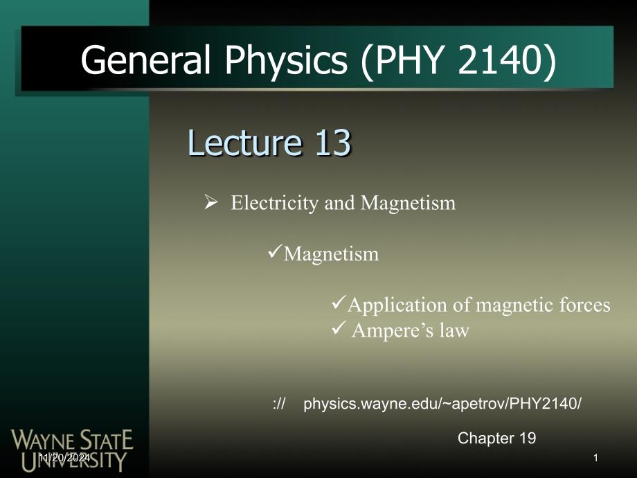 Download - Wayne State University Physics and Astronomy -韦恩州立大学物理与天文学_第1页