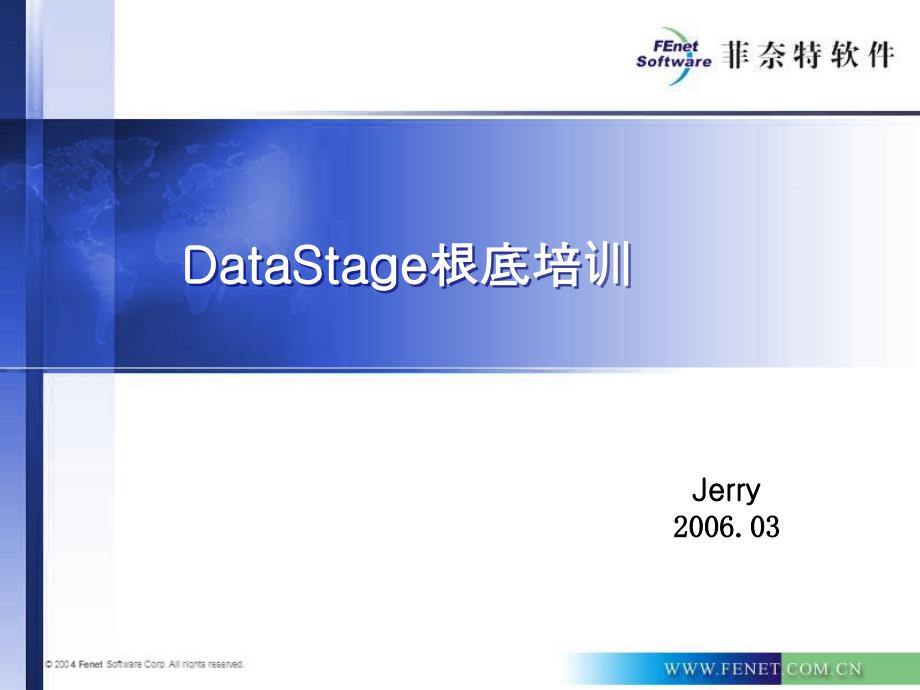 DataStage基础培训教程_第1页