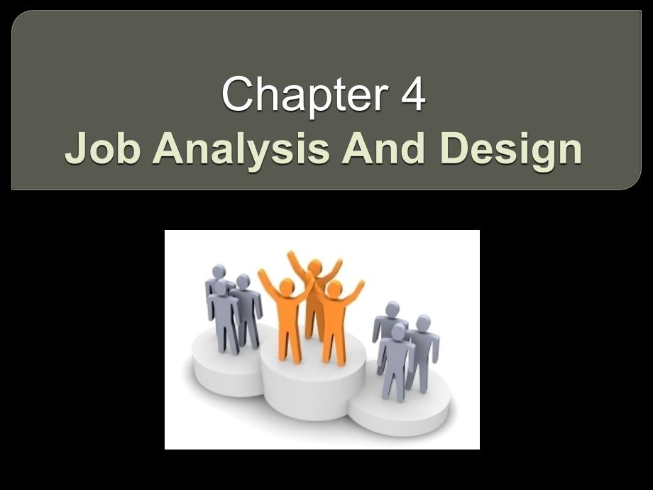 人力资源管理专业英语chapter 4 Job Analysis And Design_第1页