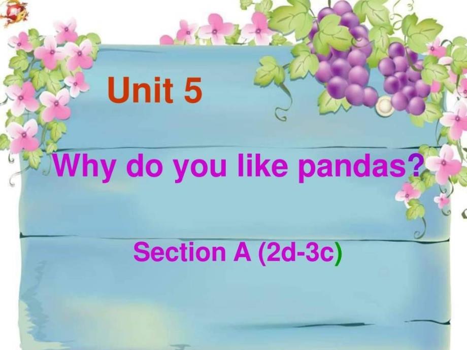 七年级英语Unit5 SectionA 2d-3c课件_第1页