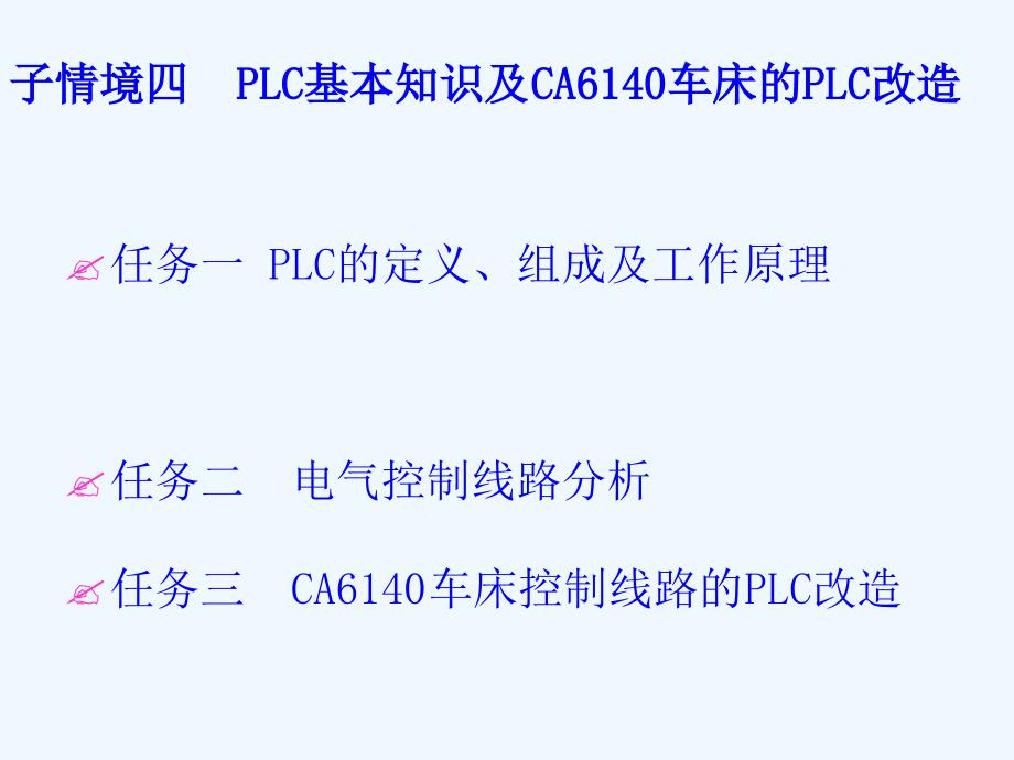 PLC基本知识及CA6140车床的PLC改造课件_第1页