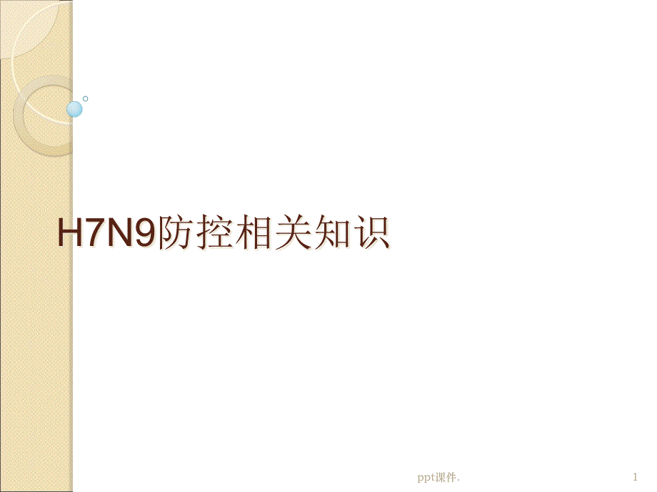 H7N9防控知识培训课件_第1页