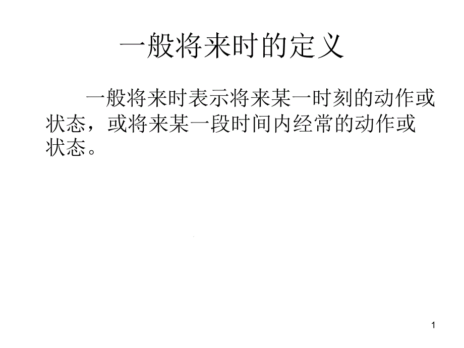 一般将来时态课堂课件_第1页