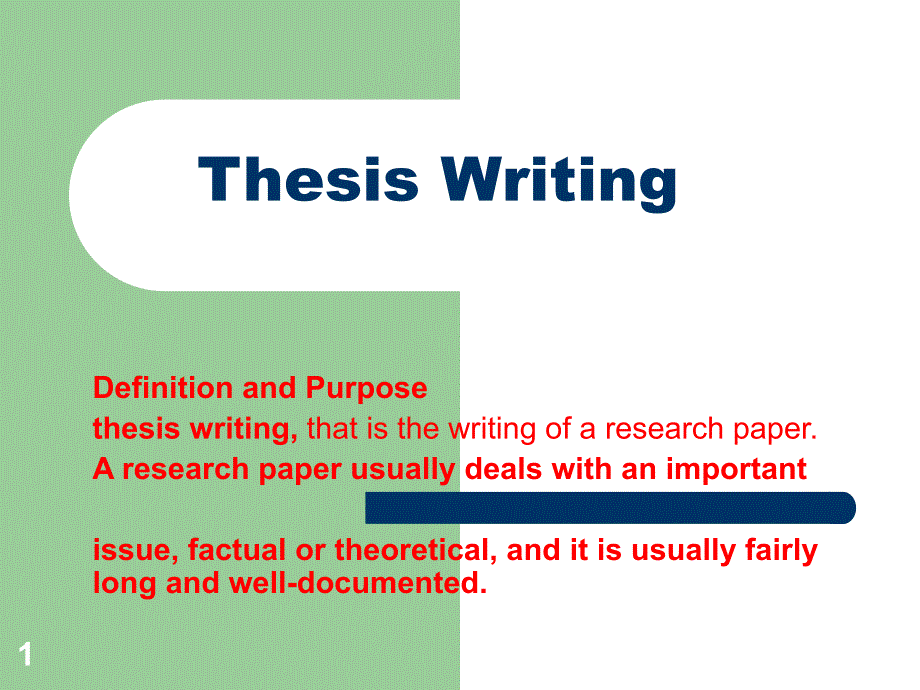 Thesis-Writing课件讲义整理_第1页