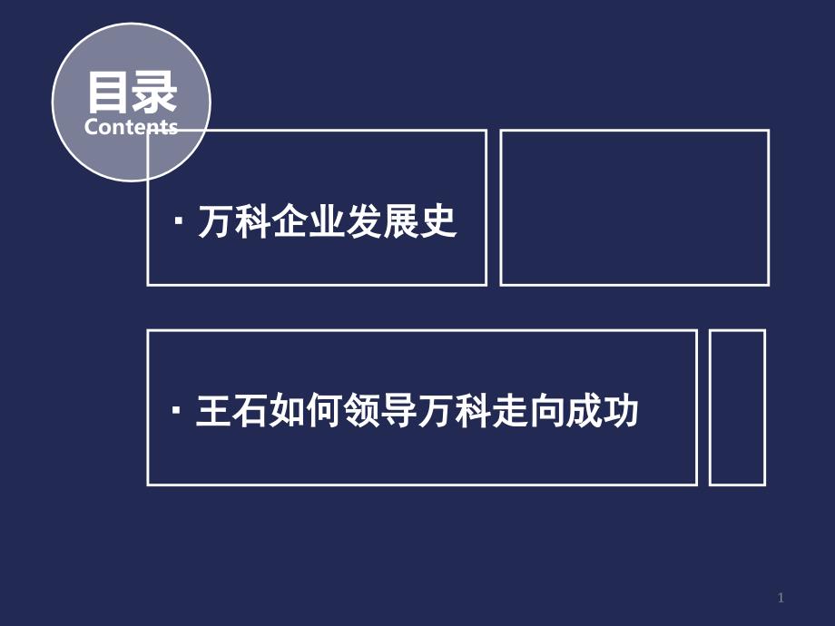 万科企业发展史资料课件_第1页