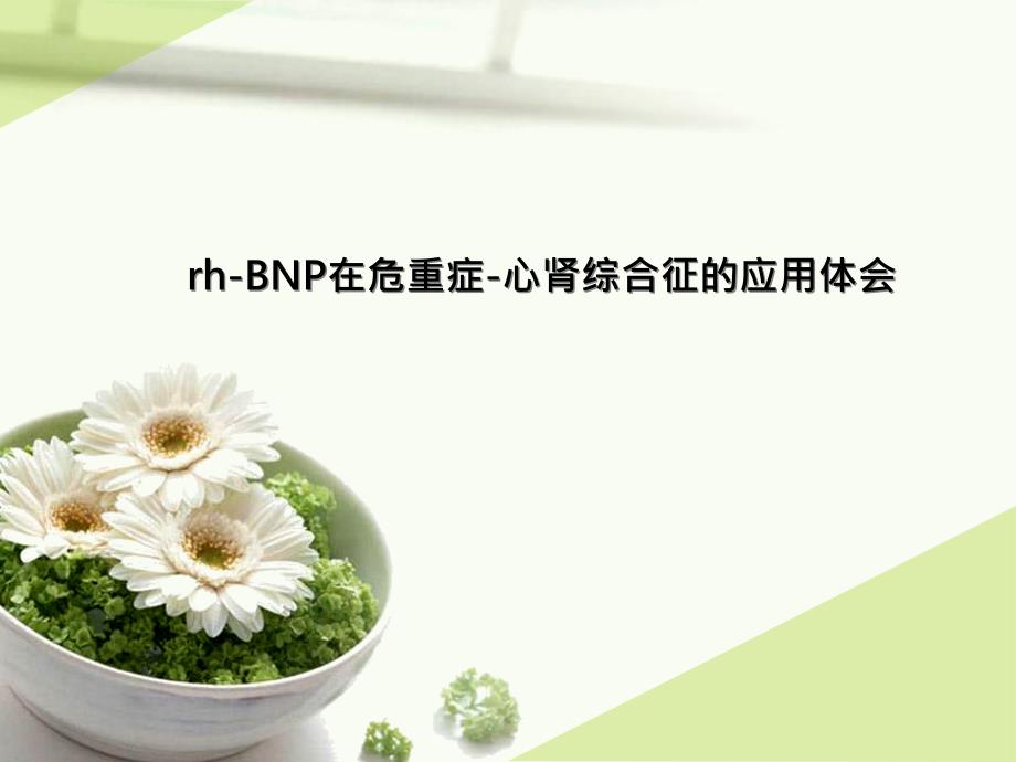 rhbnp在危重症心肾综合征的应用体会课件_第1页