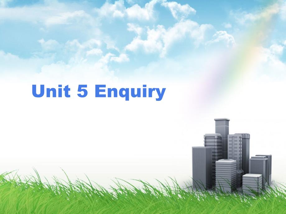 商务英语函电实训unit 5 Enquiry_第1页