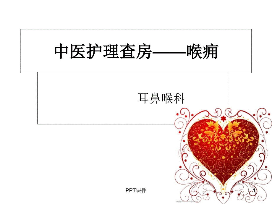 中医护理查房—喉痈【耳鼻喉科】--课件_第1页