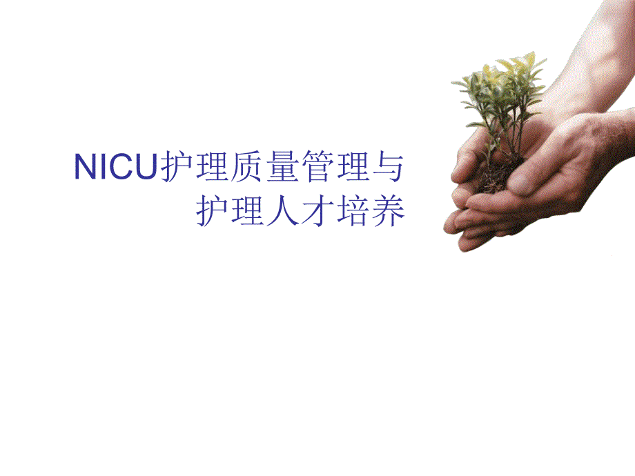 NICU医疗护理质量管理及护理人才培养（）课件_第1页