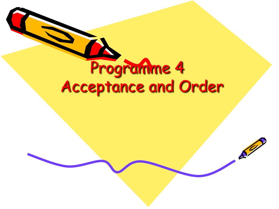 商务英语听说（第一册）Programme 4 acceptance and order_第1页