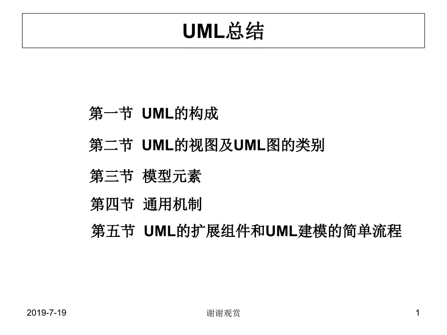 UML总结测试模型课件_第1页