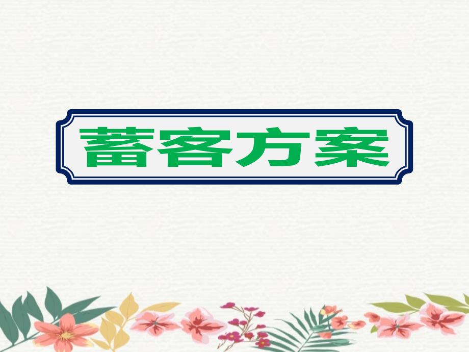 2020最有效的房地产营销蓄客方案_第1页